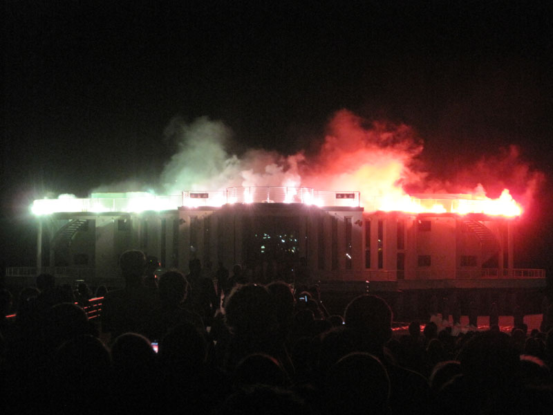 Lo spettacolo dei fuochi d'artificio dalla Rotonda di Senigallia