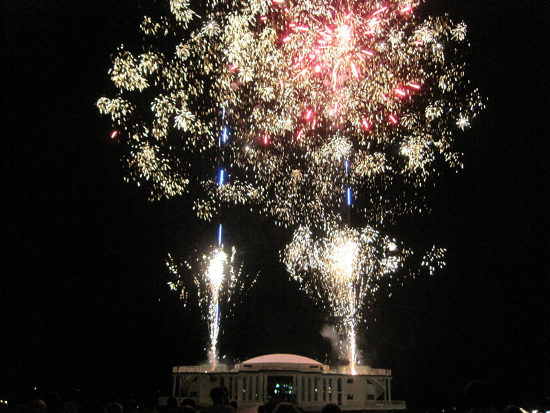 Lo spettacolo dei fuochi d'artificio dalla Rotonda di Senigallia