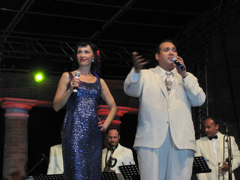 Laralù e Big Sandy introducono il concerto di Lloyd Price