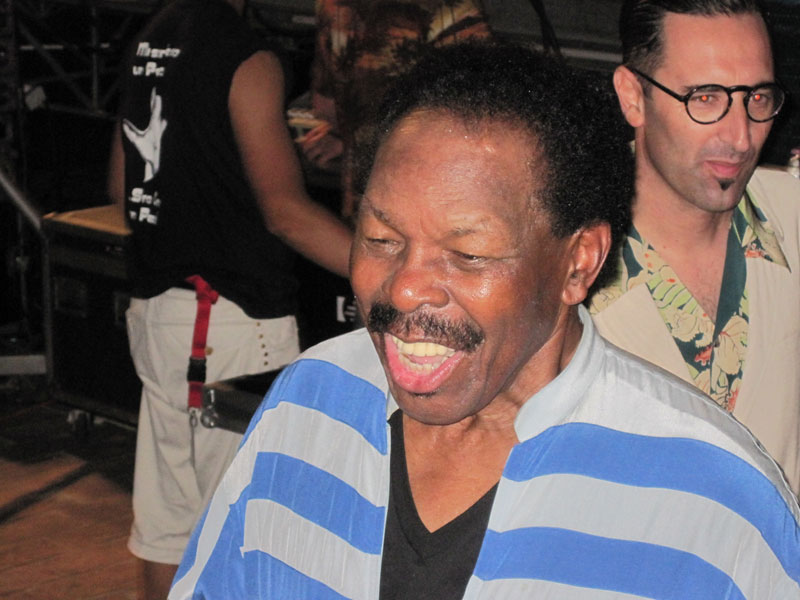 Lloyd Price appena sceso dal palco a fine concerto