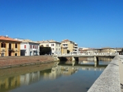 Il fiume Misa in centro a Senigallia
