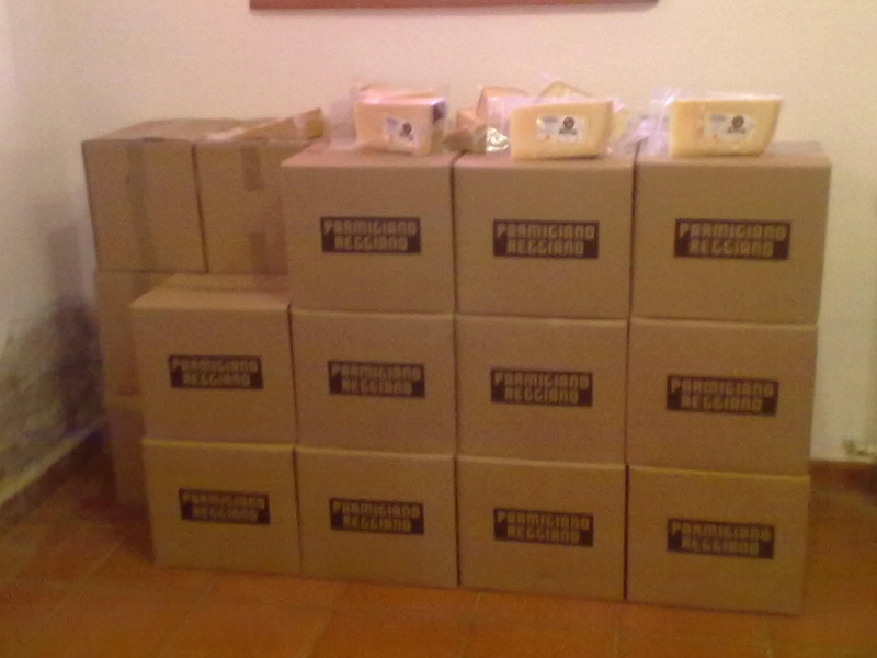 Il Parmigiano pronto per viaggiare verso Senigallia