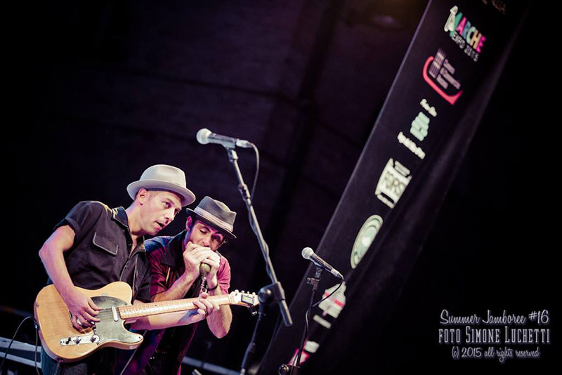 Musicisti sul palco del Summer Jamboree 2015