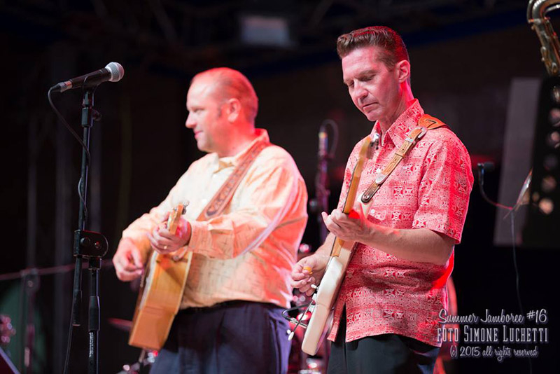 Musicisti sul palco del Summer Jamboree 2015