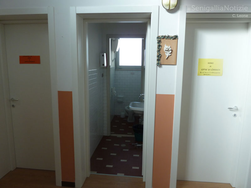 Gli interni risistemati dopo l'alluvione del 3 maggio 2014