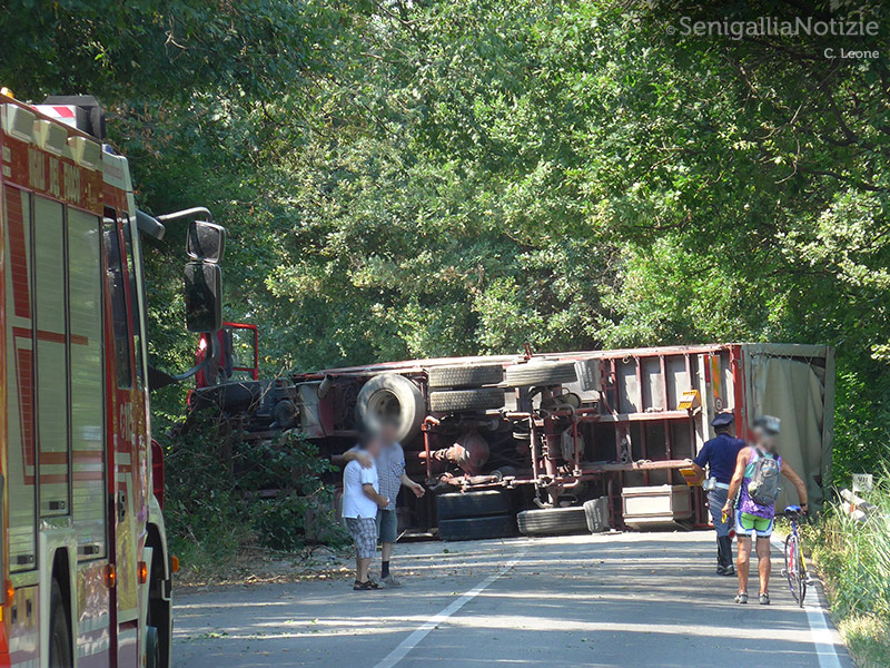Lo choc del conducente del tir