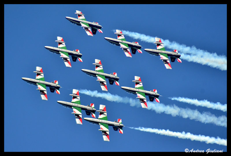 Le Frecce Tricolori nel cielo di Senigallia