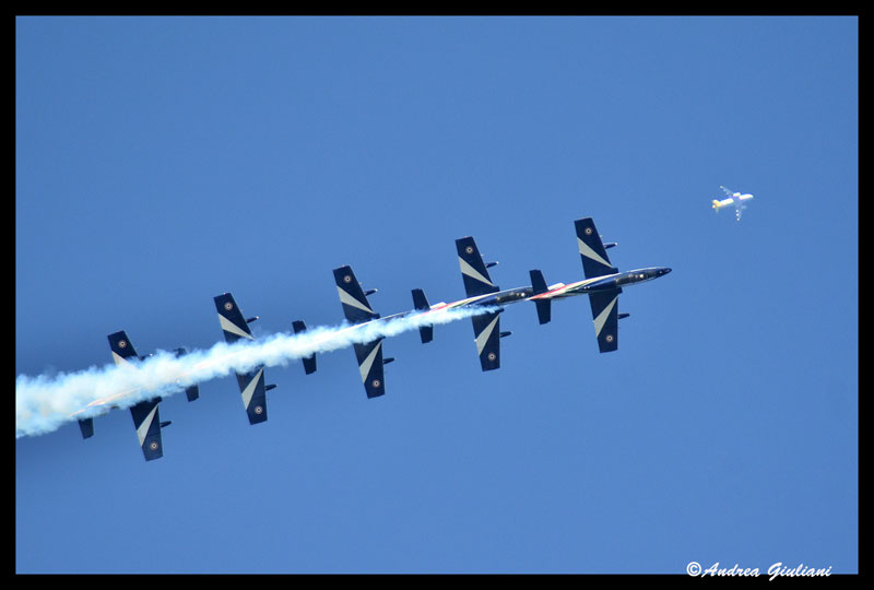 Le Frecce Tricolori nel cielo di Senigallia