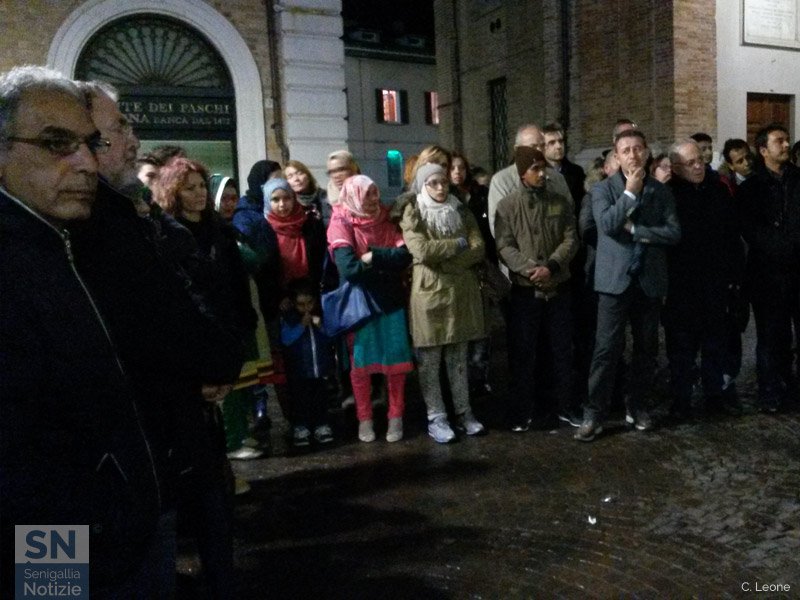 Manifestazione contro il terrorismo a Senigallia