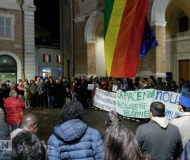 Manifestazione contro il terrorismo a Senigallia