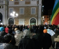Manifestazione contro il terrorismo a Senigallia