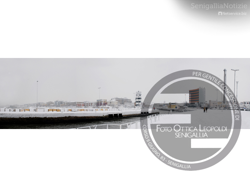 Il porto di Senigallia imbiancato dalla neve- Leopoldi-2075