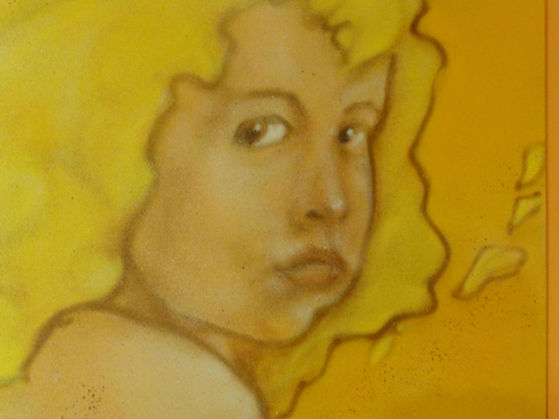 Volto femminile nei dipinti di Geos