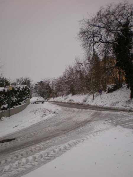 Una strada di Roncitelli di Senigallia