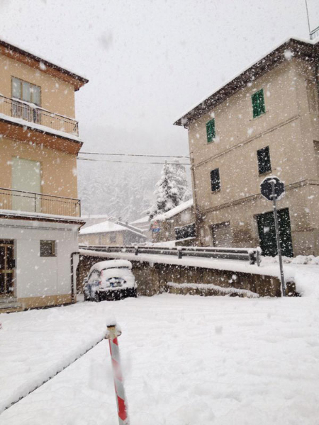 La neve è caduta più abbondante ad Arcevia