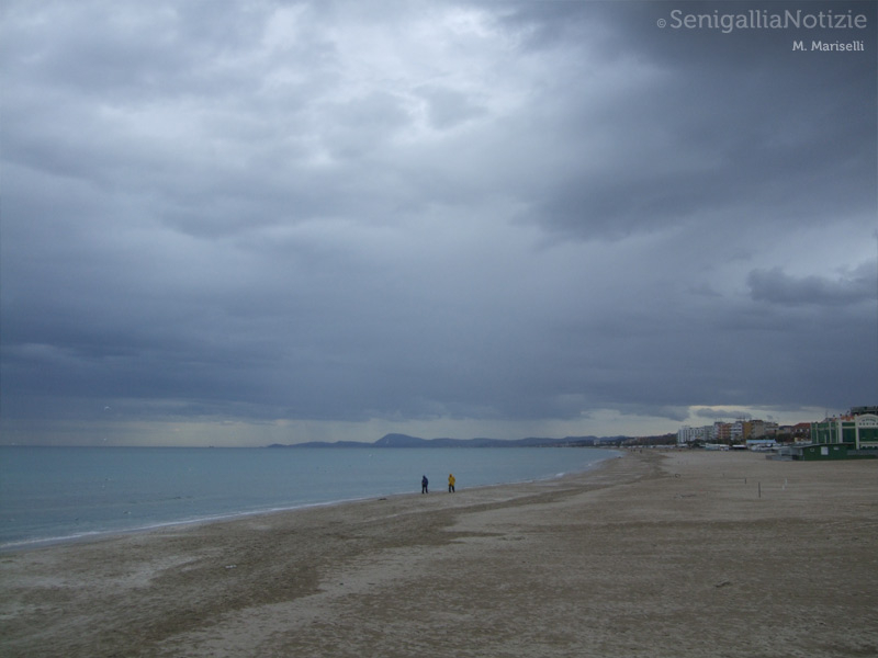 16/11/2013 - Passeggiata in spiaggia in una giornata nuvolosa...