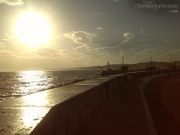13/11/2014 - Il riflesso del sole nelle acque del mare