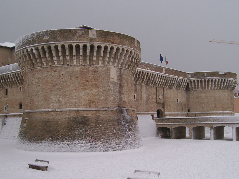 Rocca Roveresca di Senigallia innevata