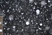 Fiocchi di neve durante la bufera