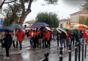 Bagnini manifestanti dell\'Onda Rossa
