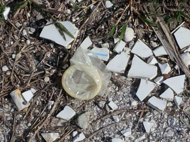 Abbandono di rifiuti sul ciglio della strada