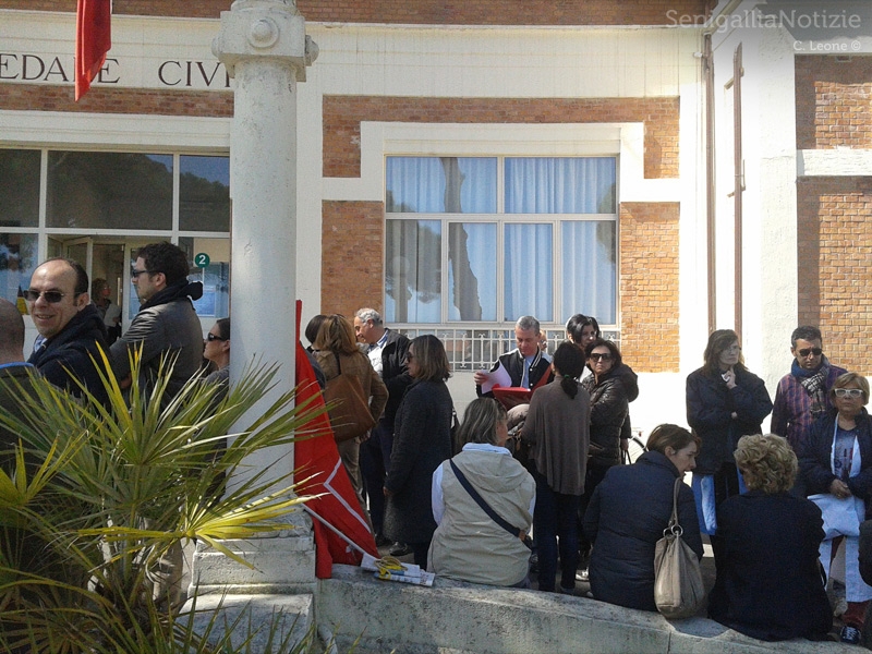 Tagli alla sanità, la protesta a Senigallia