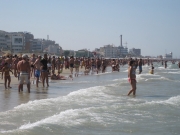 Spiaggia affollata per il Senigallia Air Show