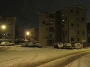Neve in via Di Vittorio a Senigallia