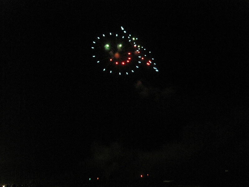 I fuochi artificiali in gara dell'azienda Piros