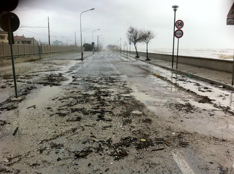 Il lungomare Buglioni a Marina di Montemarciano