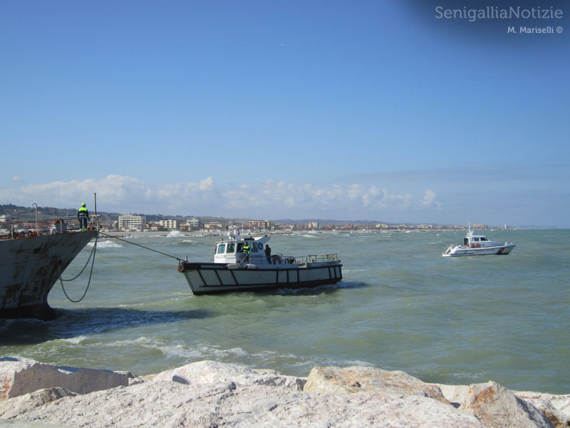 Le ultime due navi lasciano Senigallia