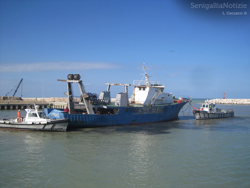 Le ultime due navi lasciano Senigallia