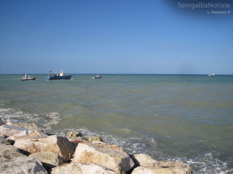 Le ultime due navi lasciano Senigallia