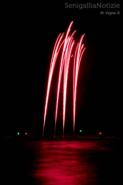 Spettacolo pirotecnico sul mare 2013 a Senigallia