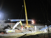 Il cavalcavia di via Po viene staccato e rimosso