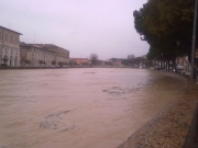 Il Misa in piena da via Rossini