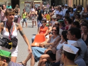 Veronica Del Soldà e Filippo Solibello in mezzo al pubblico