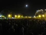 Piazzale della Libertà gremito per lo spettacolo dei Sonics