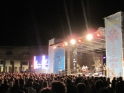 Il Foro Annonario durante il concerto di Nico Duportal & the Rhythm Dudes