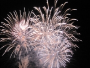 Fuochi d\'artificio sul mare