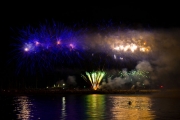 Fuochi d\'artificio visti dalla Rotonda a Mare