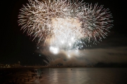 Fuochi d\'artificio visti dalla Rotonda a Mare