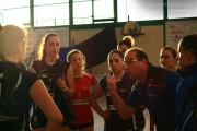 Coach Paradisi sprona le ragazze della U.S. Pallavolo Senigallia
