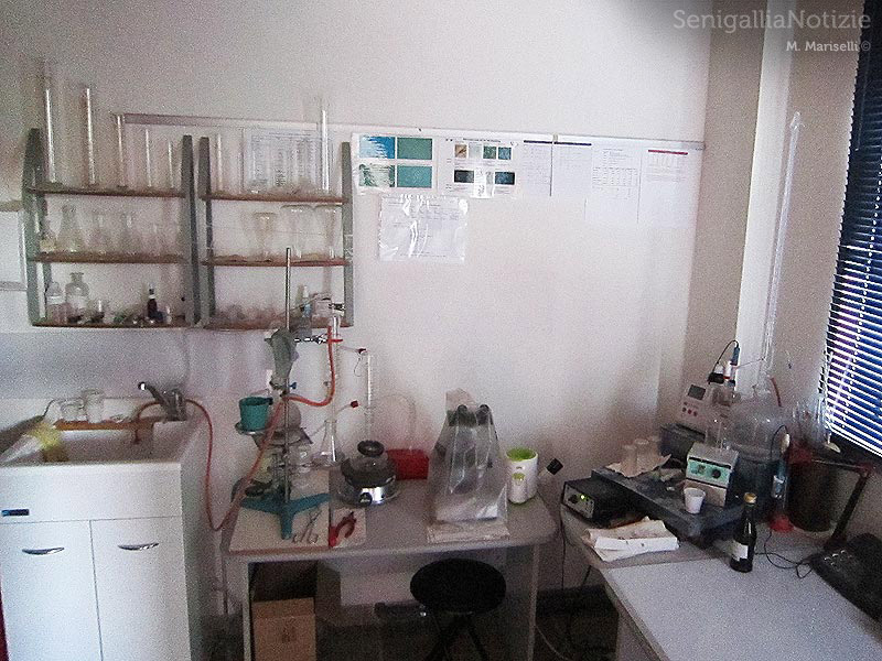 Il laboratorio dell'azienda La Maddalena di Monterado