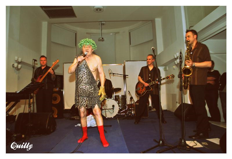 Wee Willie Harris sul palco del Winter Jamboree a Senigallia