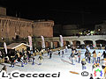 Senigallia, pista di pattinaggio su ghiaccio alla Rocca